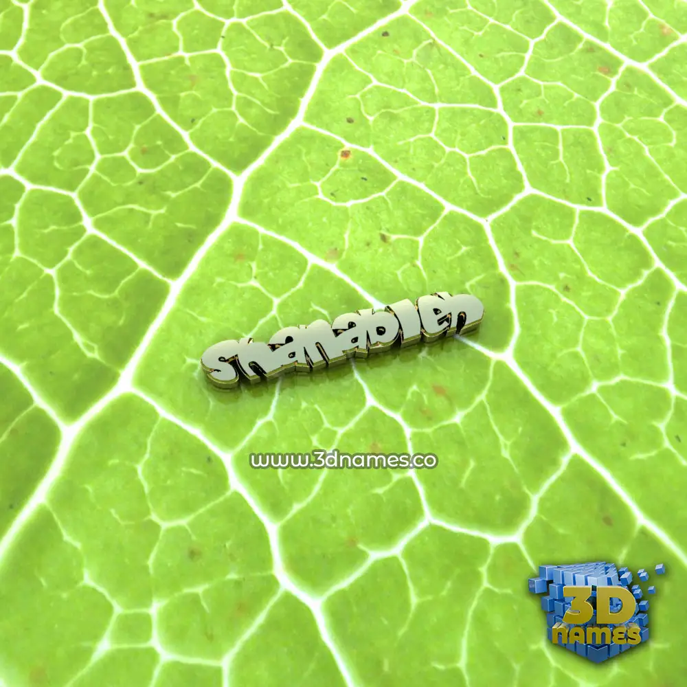 shanableh in Gold Leaf style - 3D name wallpaper shanableh in Gold Leaf style - 3D name wallpaper