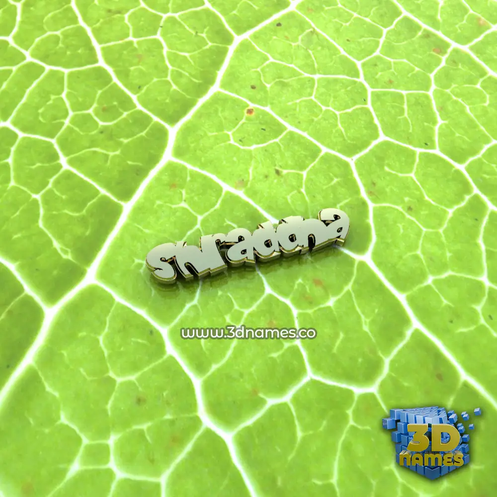 shraddha in Gold Leaf style - 3D name wallpaper