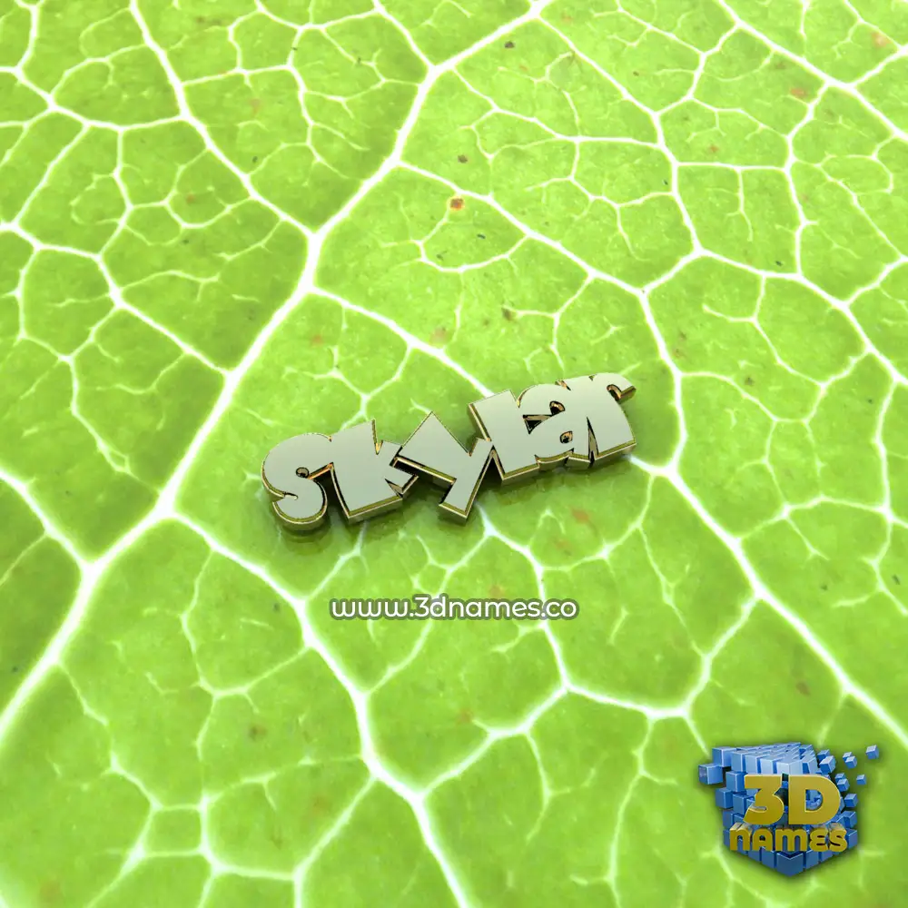 skylar in Gold Leaf style - 3D name wallpaper