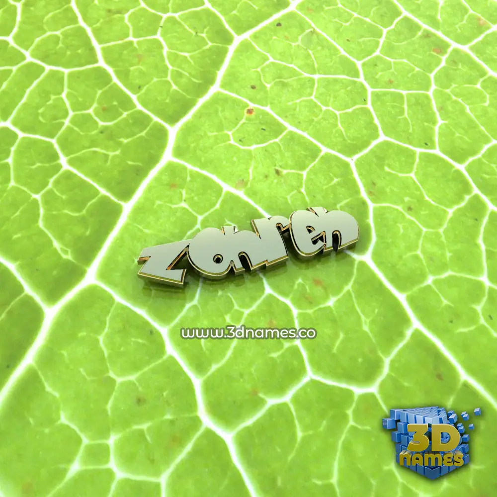 zohreh in Gold Leaf style - 3D name wallpaper