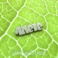 anele in Gold Leaf style - 3D name wallpaper
