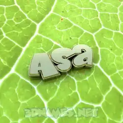 asa in Gold Leaf style - 3D name wallpaper