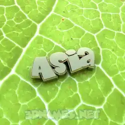 asia in Gold Leaf style - 3D name wallpaper