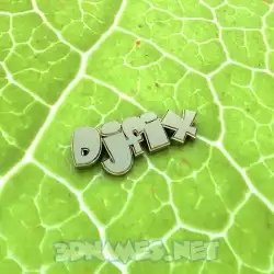 djfix in Gold Leaf style - 3D name wallpaper