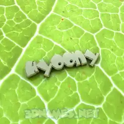 hyoony in Gold Leaf style - 3D name wallpaper