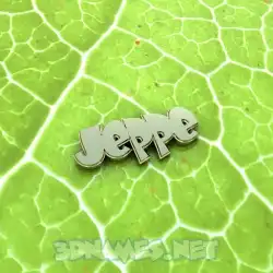 jeppe in Gold Leaf style - 3D name wallpaper