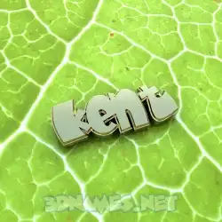 kent in Gold Leaf style - 3D name wallpaper