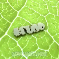 kruno in Gold Leaf style - 3D name wallpaper