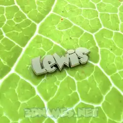 lewis in Gold Leaf style - 3D name wallpaper