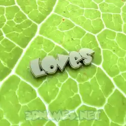 loves in Gold Leaf style - 3D name wallpaper