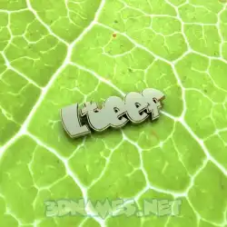 lteef in Gold Leaf style - 3D name wallpaper