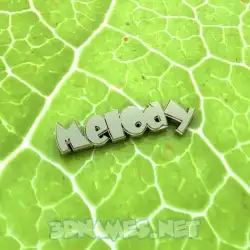 melody in Gold Leaf style - 3D name wallpaper