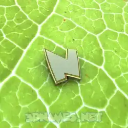 n in Gold Leaf style - 3D name wallpaper
