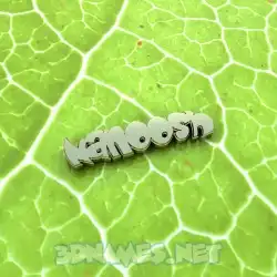 nanoosh in Gold Leaf style - 3D name wallpaper