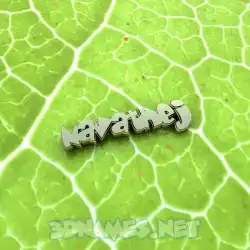 navathej in Gold Leaf style - 3D name wallpaper