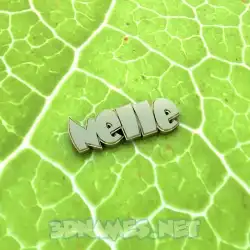 nelle in Gold Leaf style - 3D name wallpaper