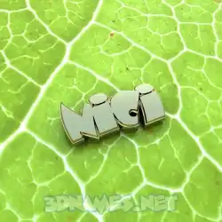 nici in Gold Leaf style - 3D name wallpaper