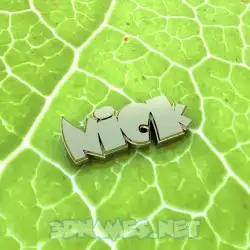 nick in Gold Leaf style - 3D name wallpaper