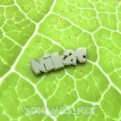 nikac in Gold Leaf style - 3D name wallpaper