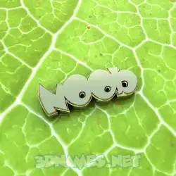 noob in Gold Leaf style - 3D name wallpaper