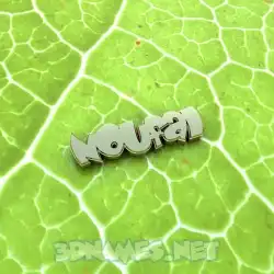 noufal in Gold Leaf style - 3D name wallpaper