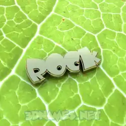rock in Gold Leaf style - 3D name wallpaper