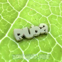 ruba in Gold Leaf style - 3D name wallpaper