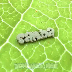 samba in Gold Leaf style - 3D name wallpaper