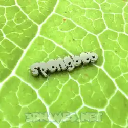 spongbob in Gold Leaf style - 3D name wallpaper