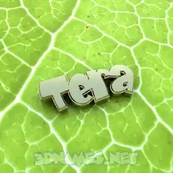 tera in Gold Leaf style - 3D name wallpaper