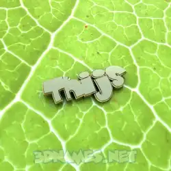 thijs in Gold Leaf style - 3D name wallpaper