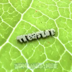 treasure in Gold Leaf style - 3D name wallpaper
