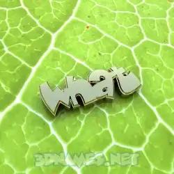 what in Gold Leaf style - 3D name wallpaper