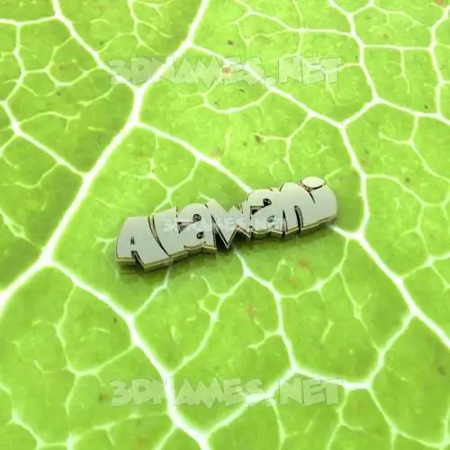 alawani in Gold Leaf style - 3D name wallpaper
