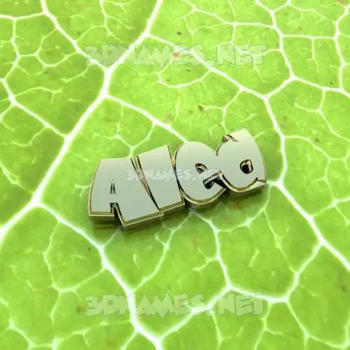 aled in Gold Leaf style - 3D name wallpaper aled in Gold Leaf style - 3D name wallpaper