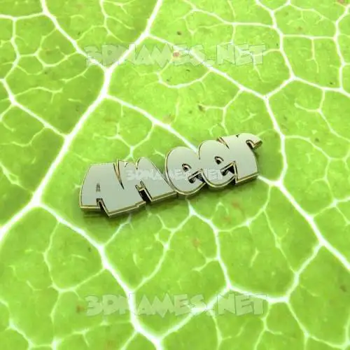 ameer in Gold Leaf style - 3D name wallpaper