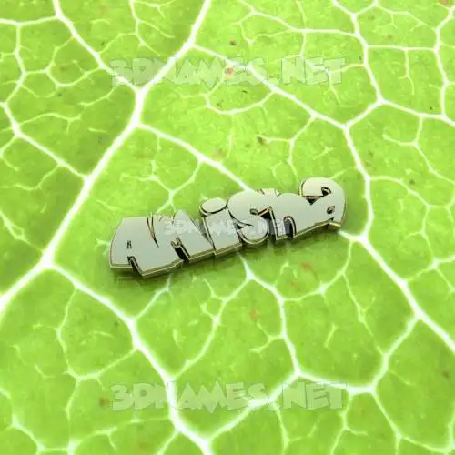 amisha in Gold Leaf style - 3D name wallpaper