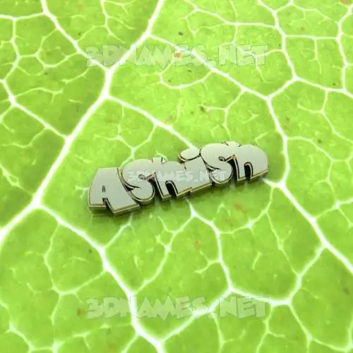 ashish in Gold Leaf style - 3D name wallpaper