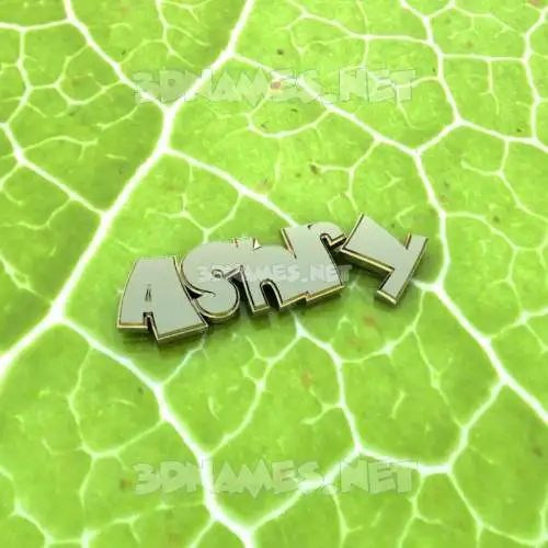 ashry in Gold Leaf style - 3D name wallpaper