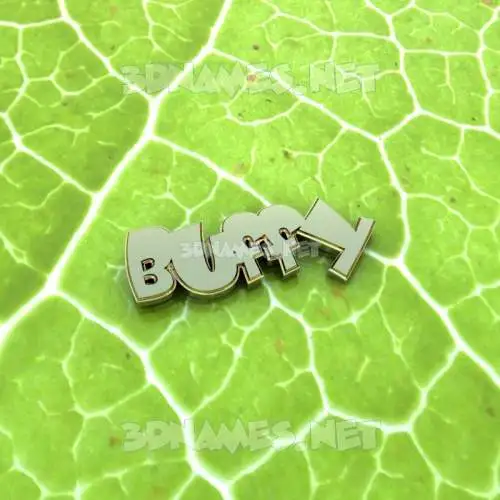 buffy in Gold Leaf style - 3D name wallpaper