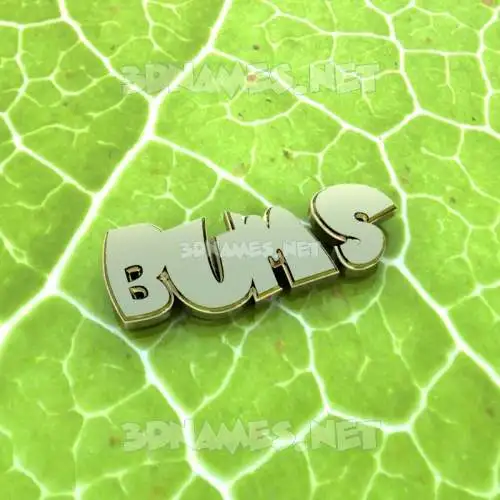 bums in Gold Leaf style - 3D name wallpaper bums in Gold Leaf style - 3D name wallpaper
