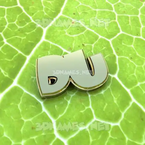 du in Gold Leaf style - 3D name wallpaper du in Gold Leaf style - 3D name wallpaper