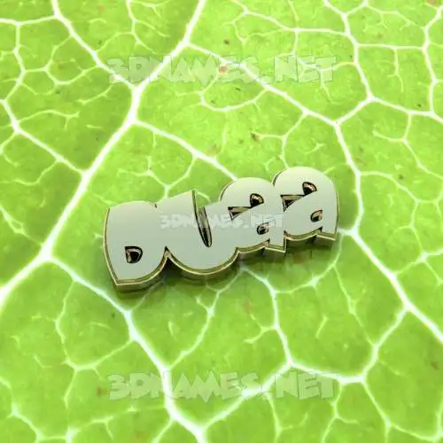 duaa in Gold Leaf style - 3D name wallpaper