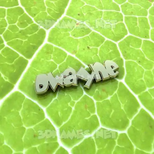 dwayne in Gold Leaf style - 3D name wallpaper