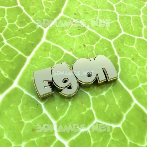 egon in Gold Leaf style - 3D name wallpaper
