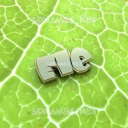 ele in Gold Leaf style - 3D name wallpaper ele in Gold Leaf style - 3D name wallpaper