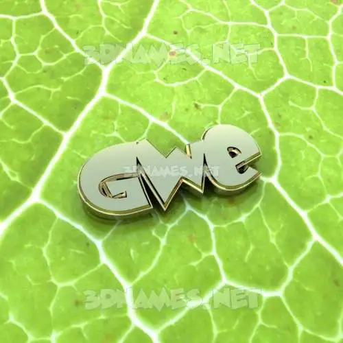 gwe in Gold Leaf style - 3D name wallpaper gwe in Gold Leaf style - 3D name wallpaper