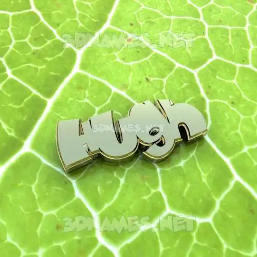 hugh in Gold Leaf style - 3D name wallpaper hugh in Gold Leaf style - 3D name wallpaper