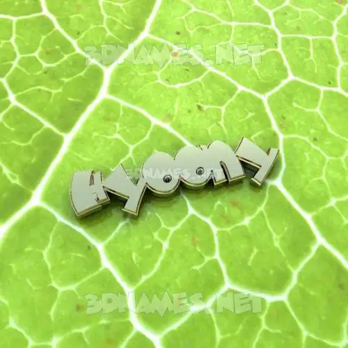hyoony in Gold Leaf style - 3D name wallpaper