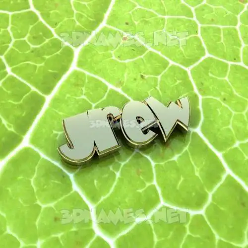jrew in Gold Leaf style - 3D name wallpaper